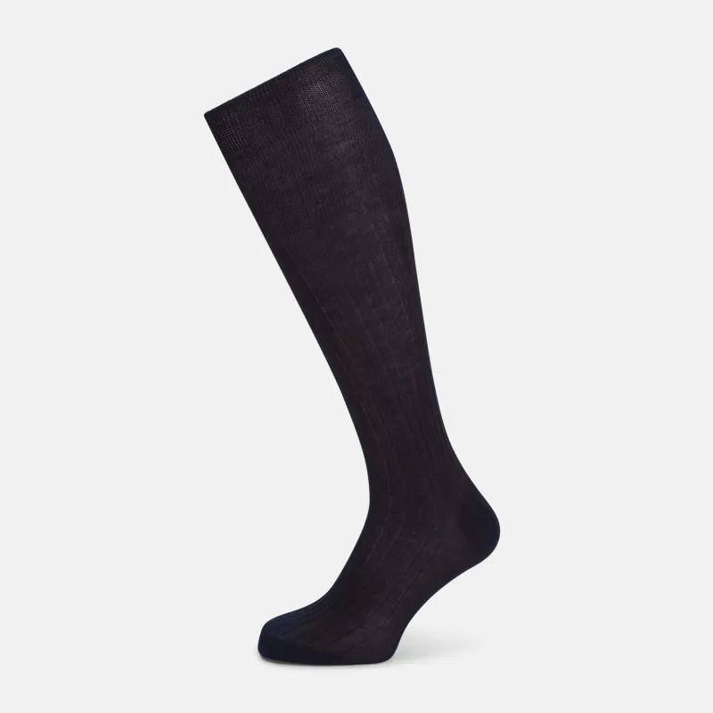 Navy Long Socks sold by Turnbull & Asser