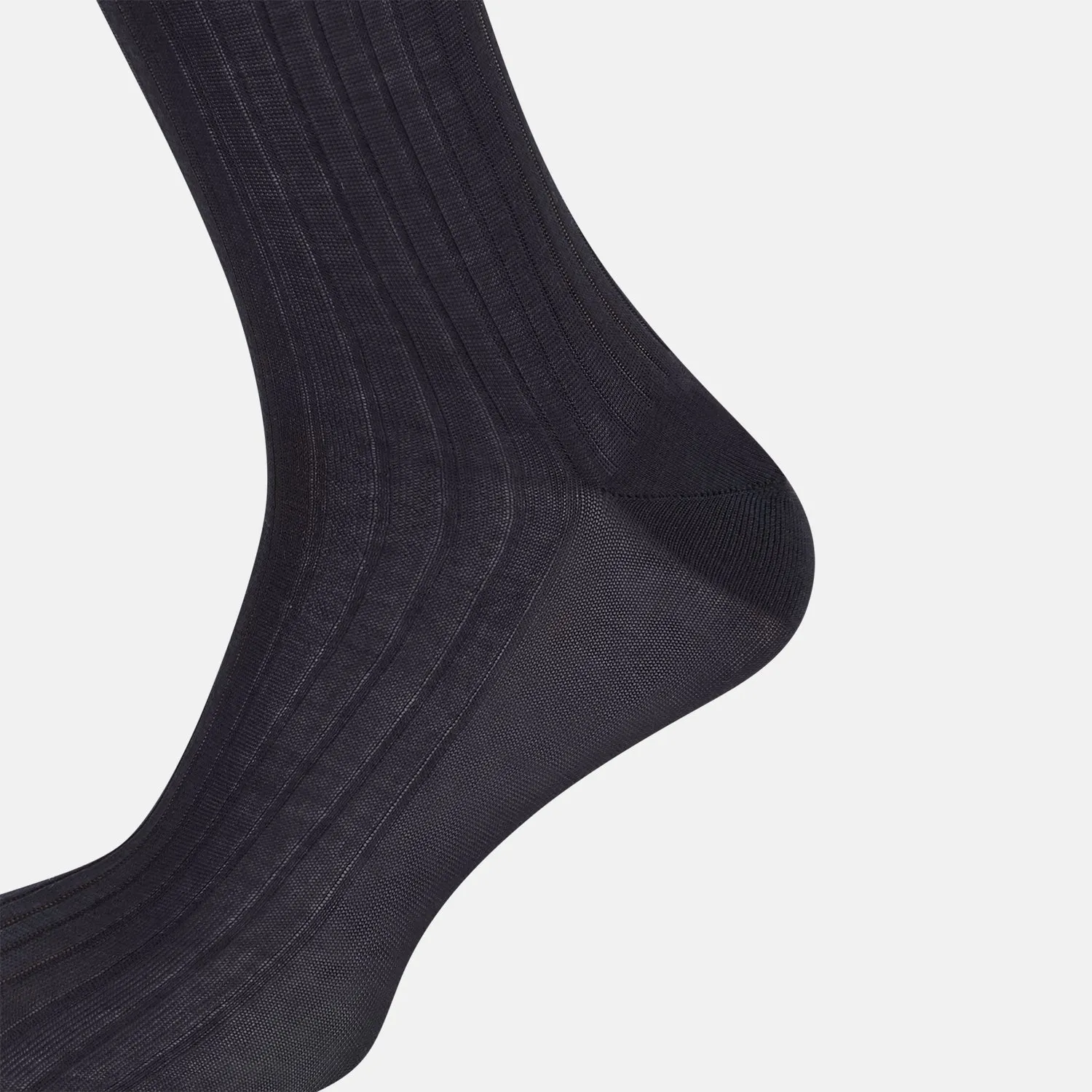 Smoke Mid-Length Socks sold by Turnbull & Asser product image thumbnail 4
