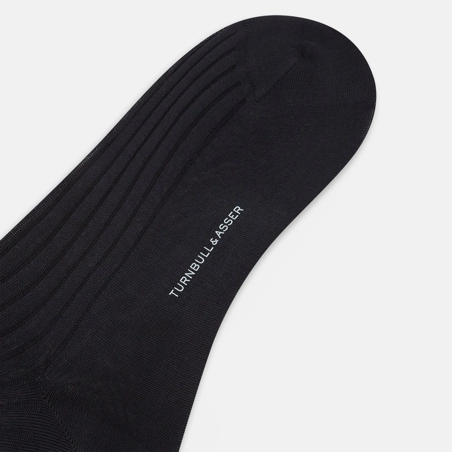 Smoke Mid-Length Socks sold by Turnbull & Asser product image thumbnail 3