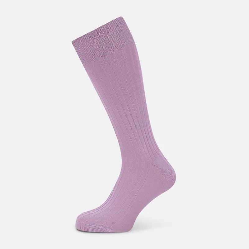 Rose Mid-Length Socks sold by Turnbull & Asser