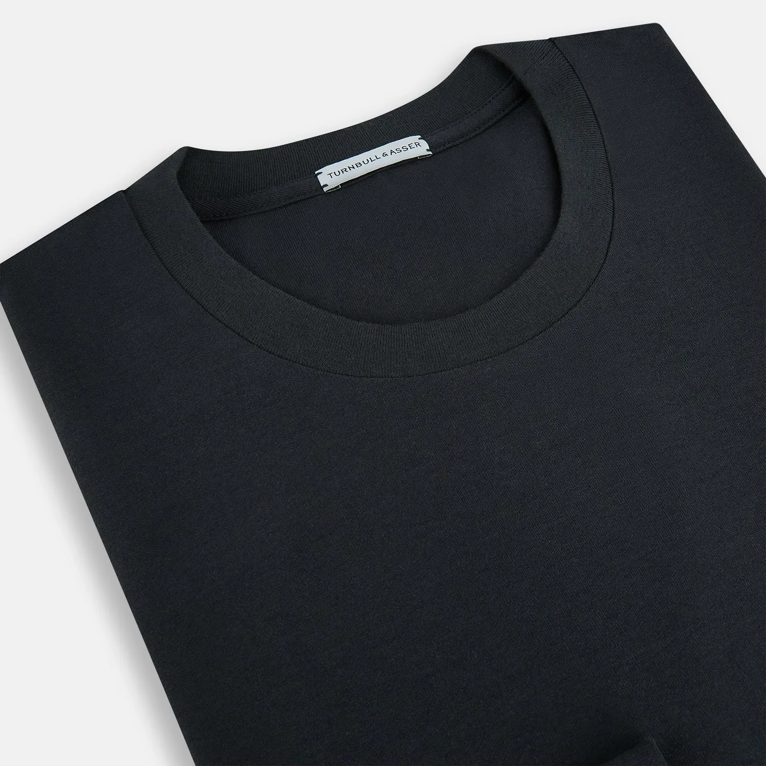 Charcoal Long-Sleeve T-shirt sold by Turnbull & Asser product image thumbnail 2
