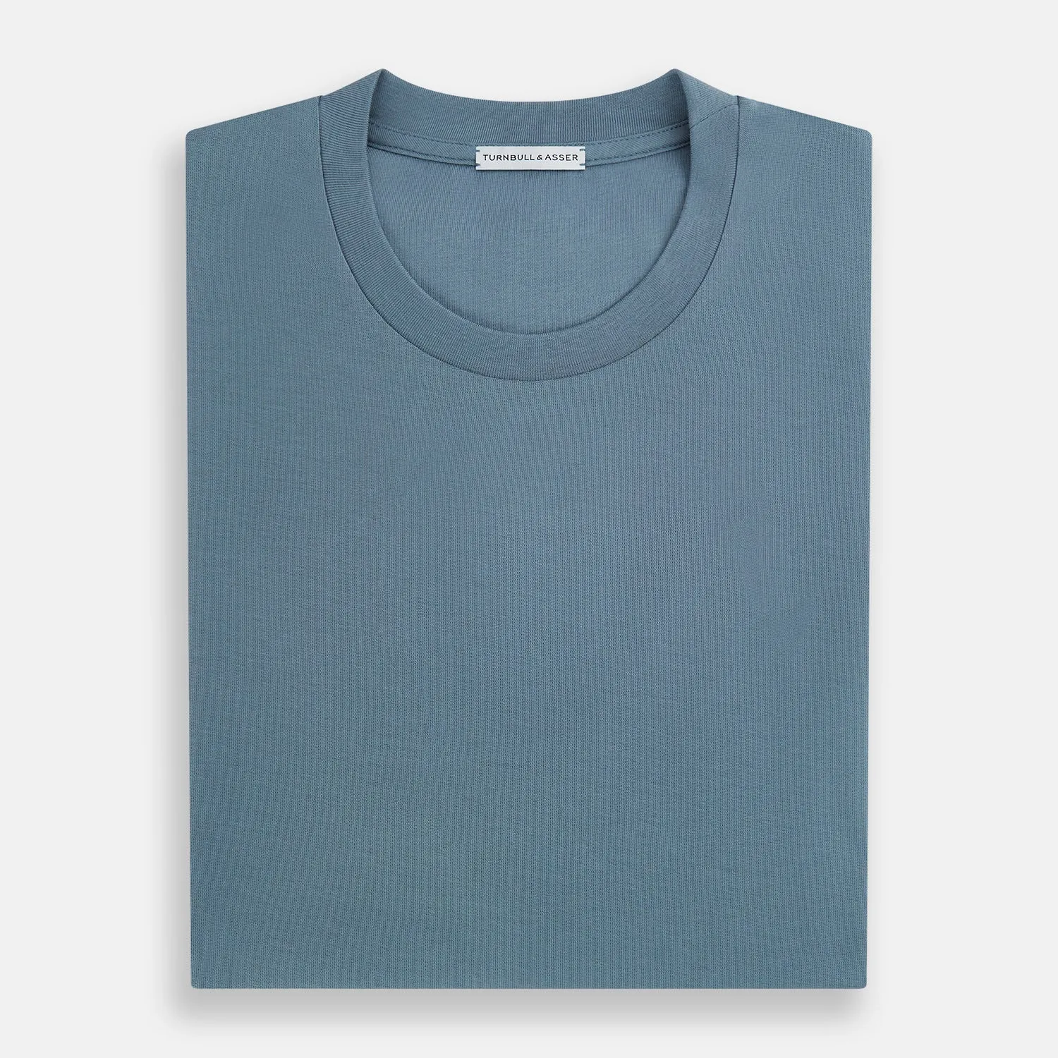 Pale Blue Short-Sleeve T-shirt sold by Turnbull & Asser product image thumbnail 5