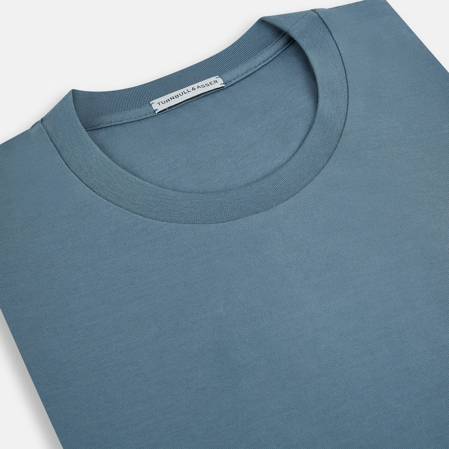 Pale Blue Short-Sleeve T-shirt sold by Turnbull & Asser product image thumbnail 2