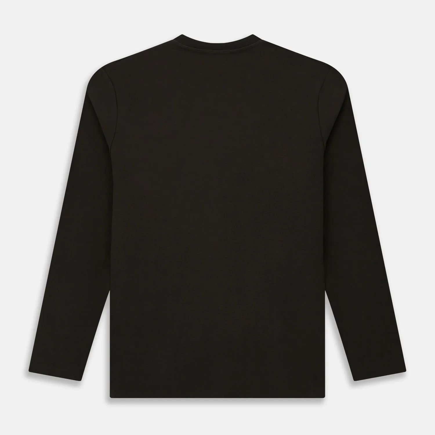 Dark Chocolate Long-Sleeve T-shirt sold by Turnbull & Asser product image thumbnail 3