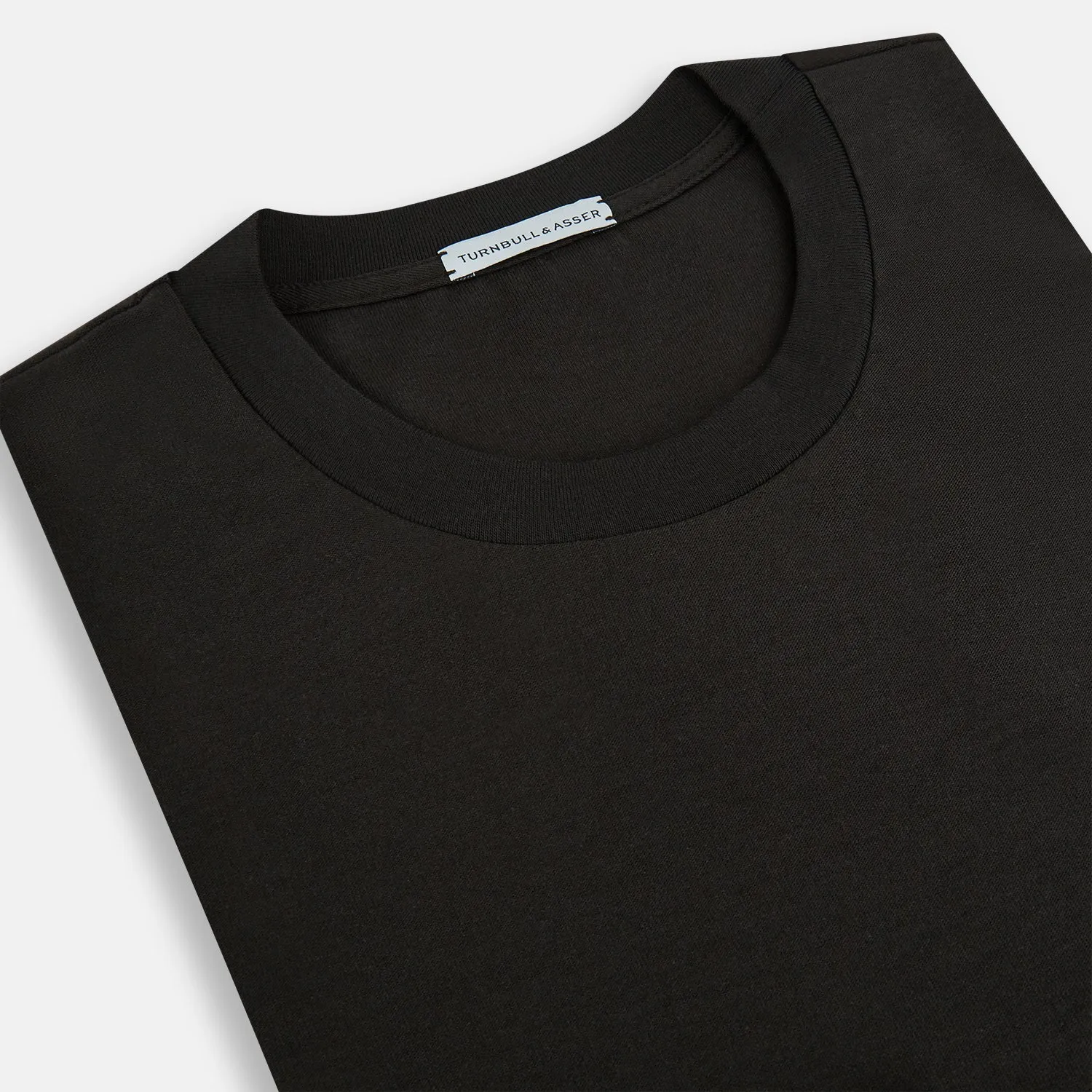 Dark Chocolate Long-Sleeve T-shirt sold by Turnbull & Asser product image thumbnail 2