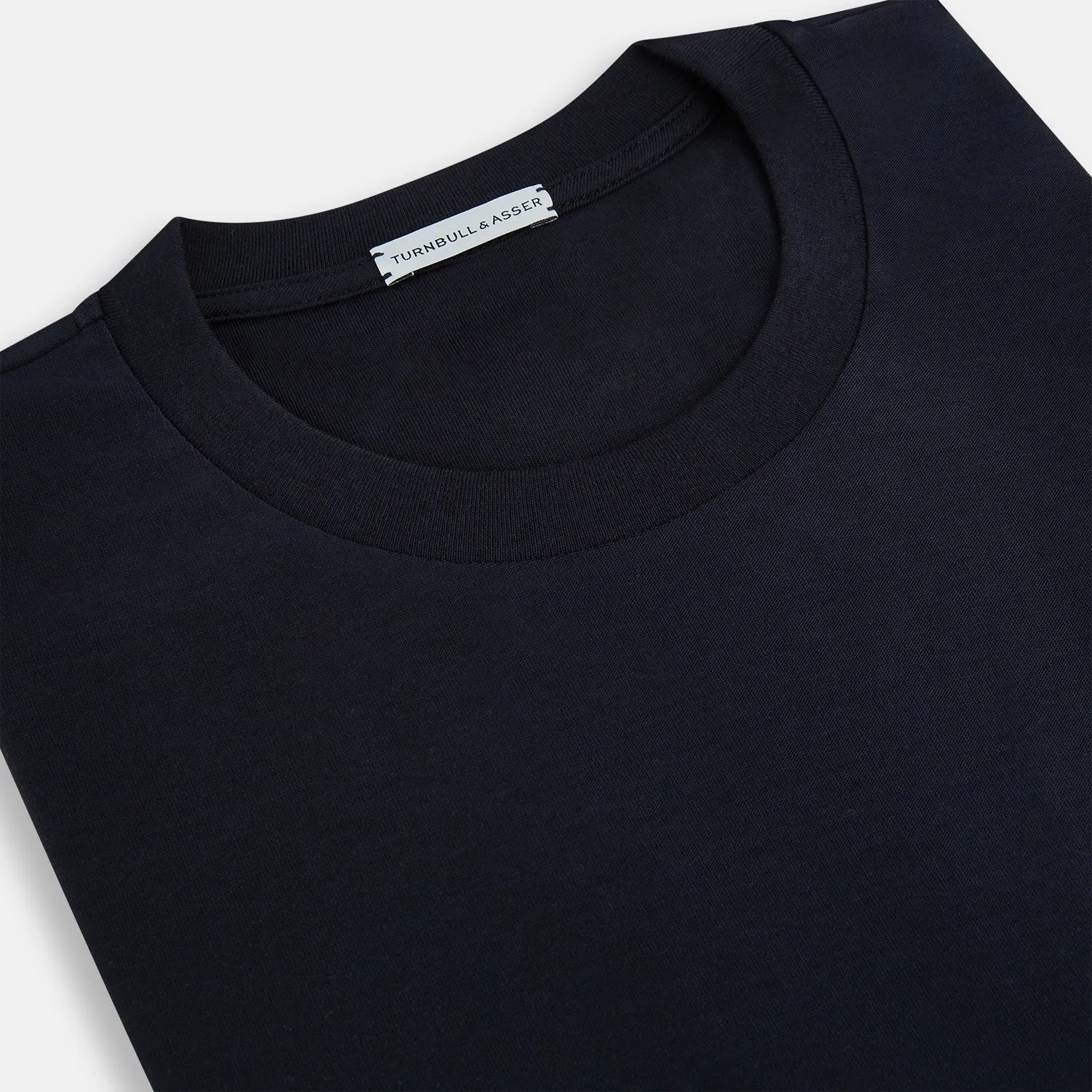 Navy Short-Sleeve T-shirt sold by Turnbull & Asser product image thumbnail 2