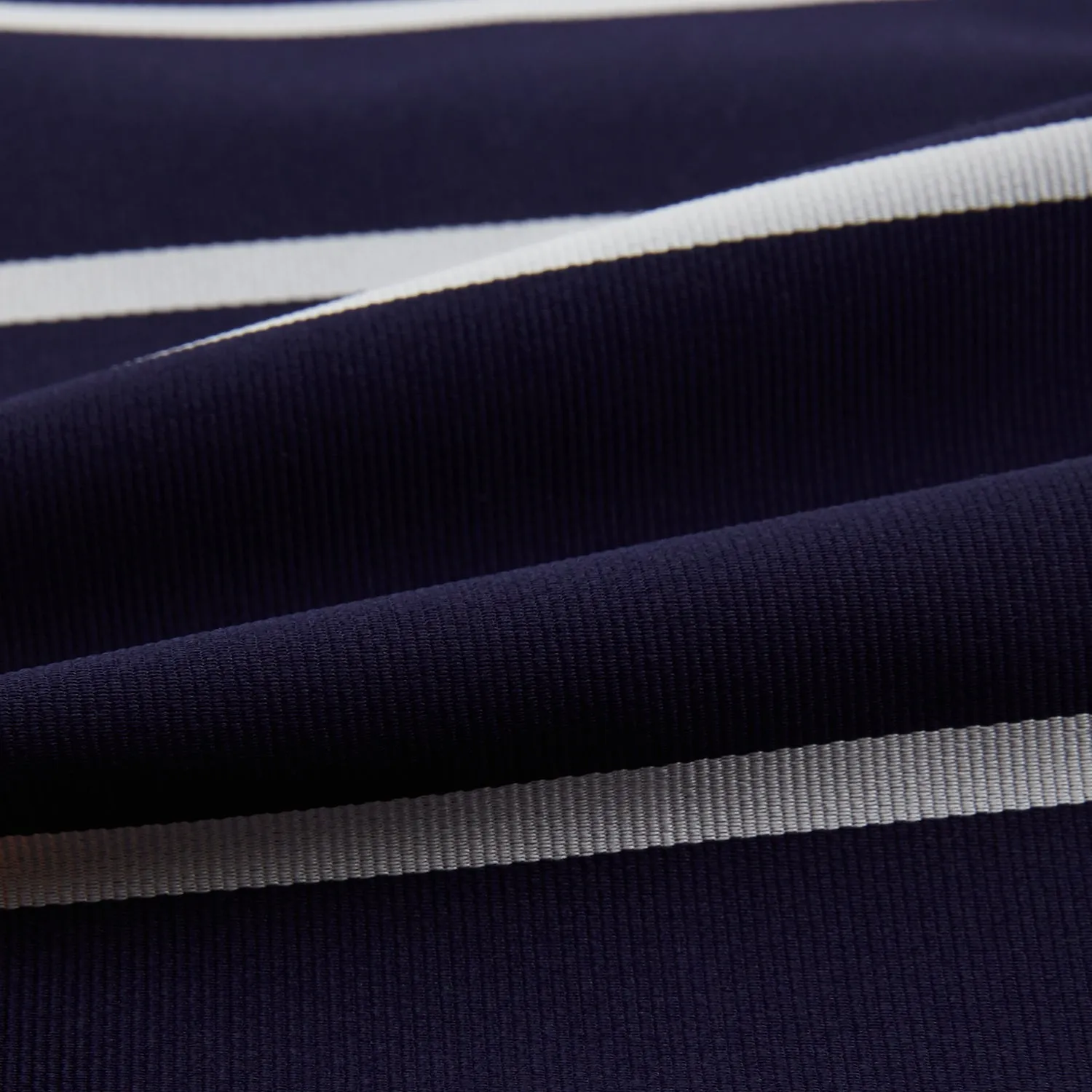 Silver Stripe and Navy Silk Cravat sold by Turnbull & Asser product image thumbnail 4
