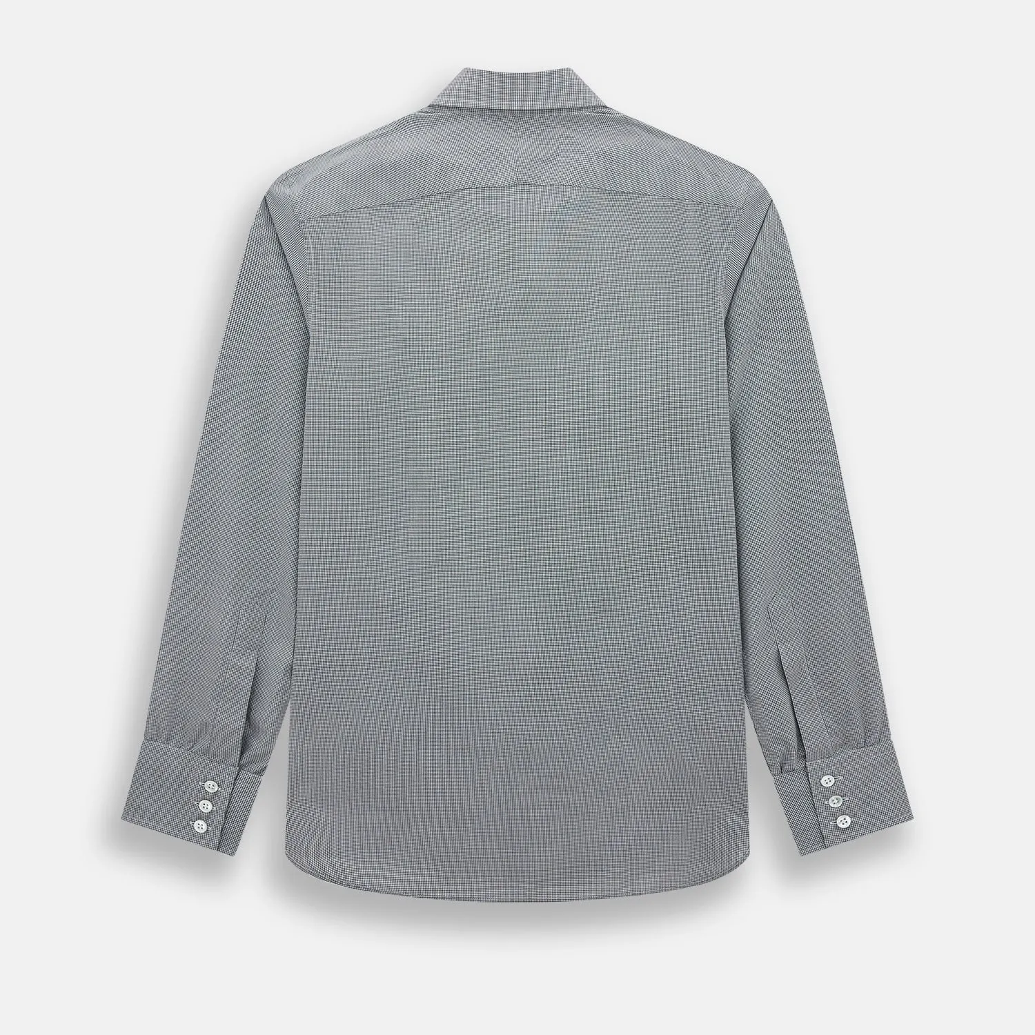 Grey and White Micro Check Westminster Shirt sold by Turnbull & Asser product image thumbnail 3