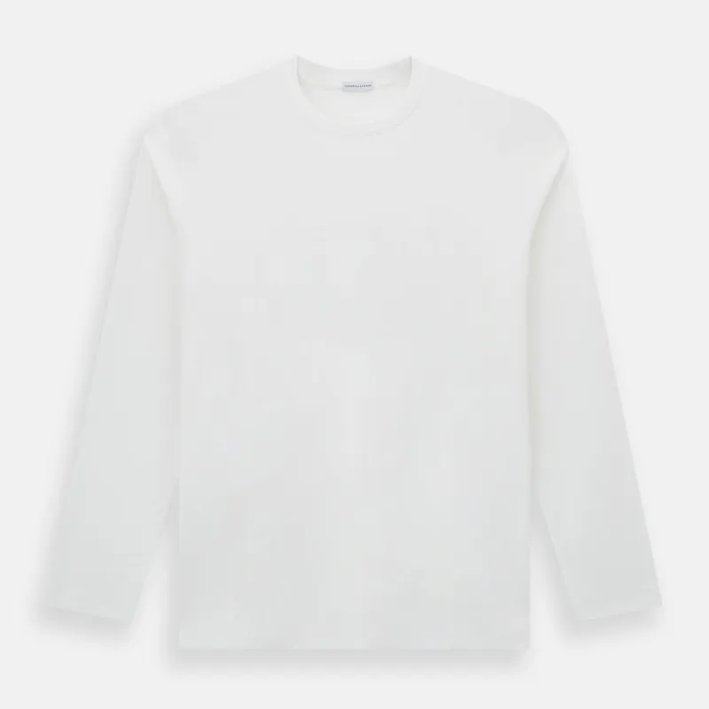 White Long-Sleeve T-shirt sold by Turnbull & Asser