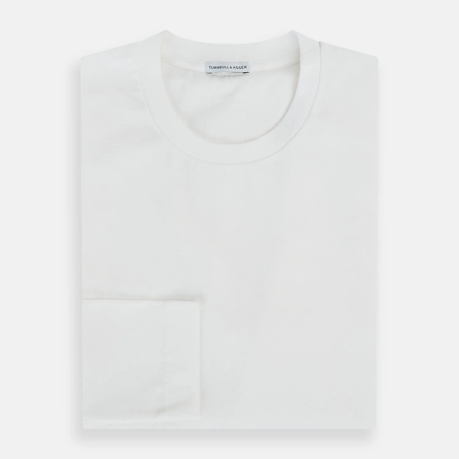 White Long-Sleeve T-shirt sold by Turnbull & Asser product image thumbnail 5