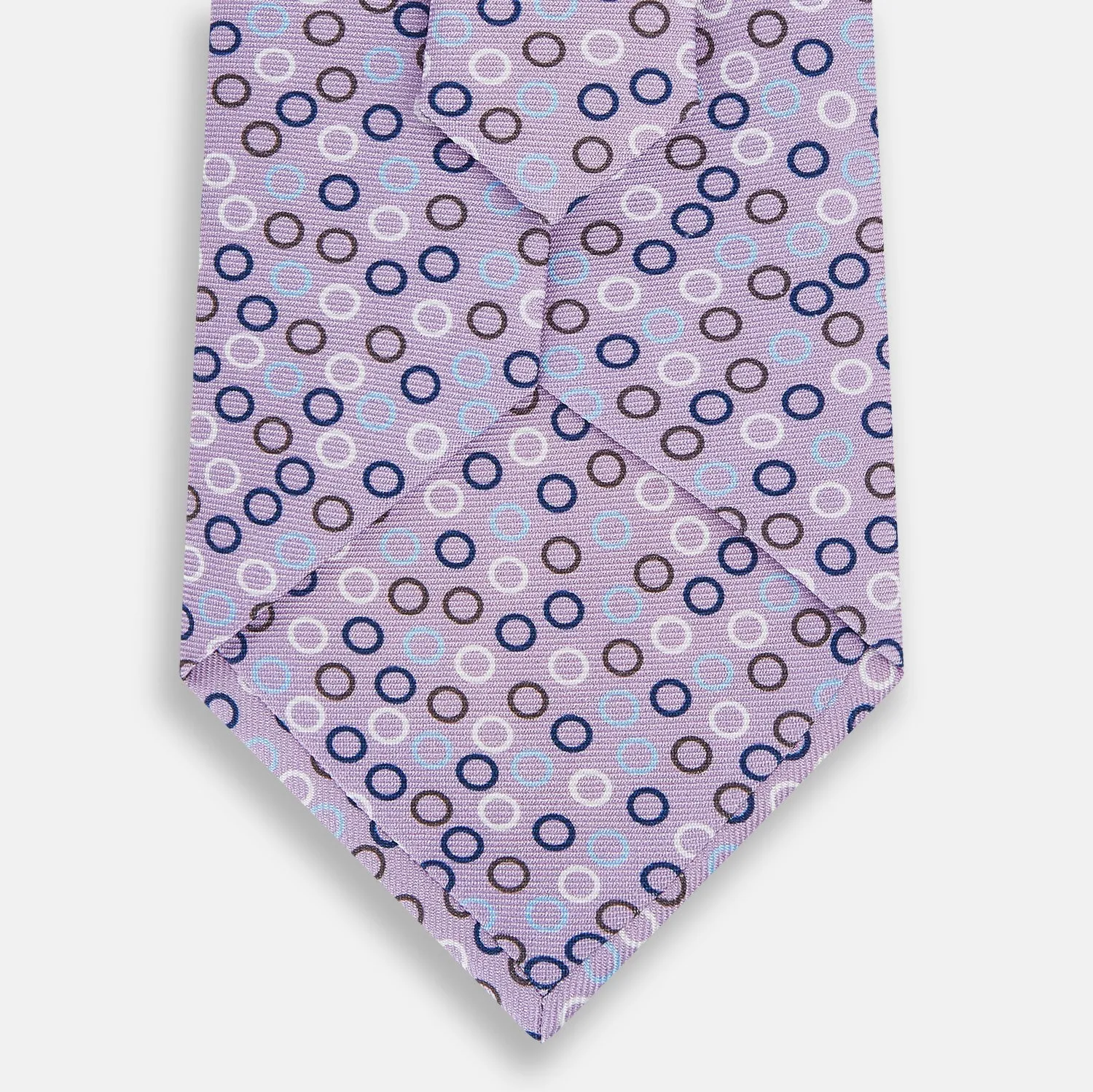 Multi-coloured Circle Yellow Silk Tie sold by Turnbull & Asser product image thumbnail 3