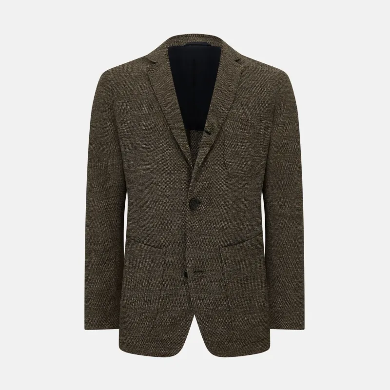 Pine Cone Linen Blend Cambridge blazer sold by Turnbull & Asser