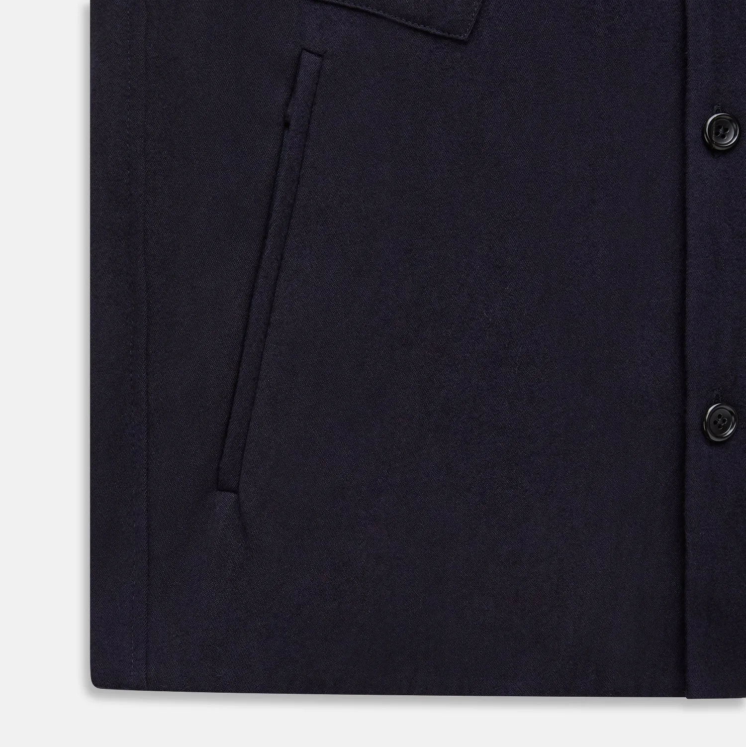 Navy Primrose Overshirt sold by Turnbull & Asser product image thumbnail 5