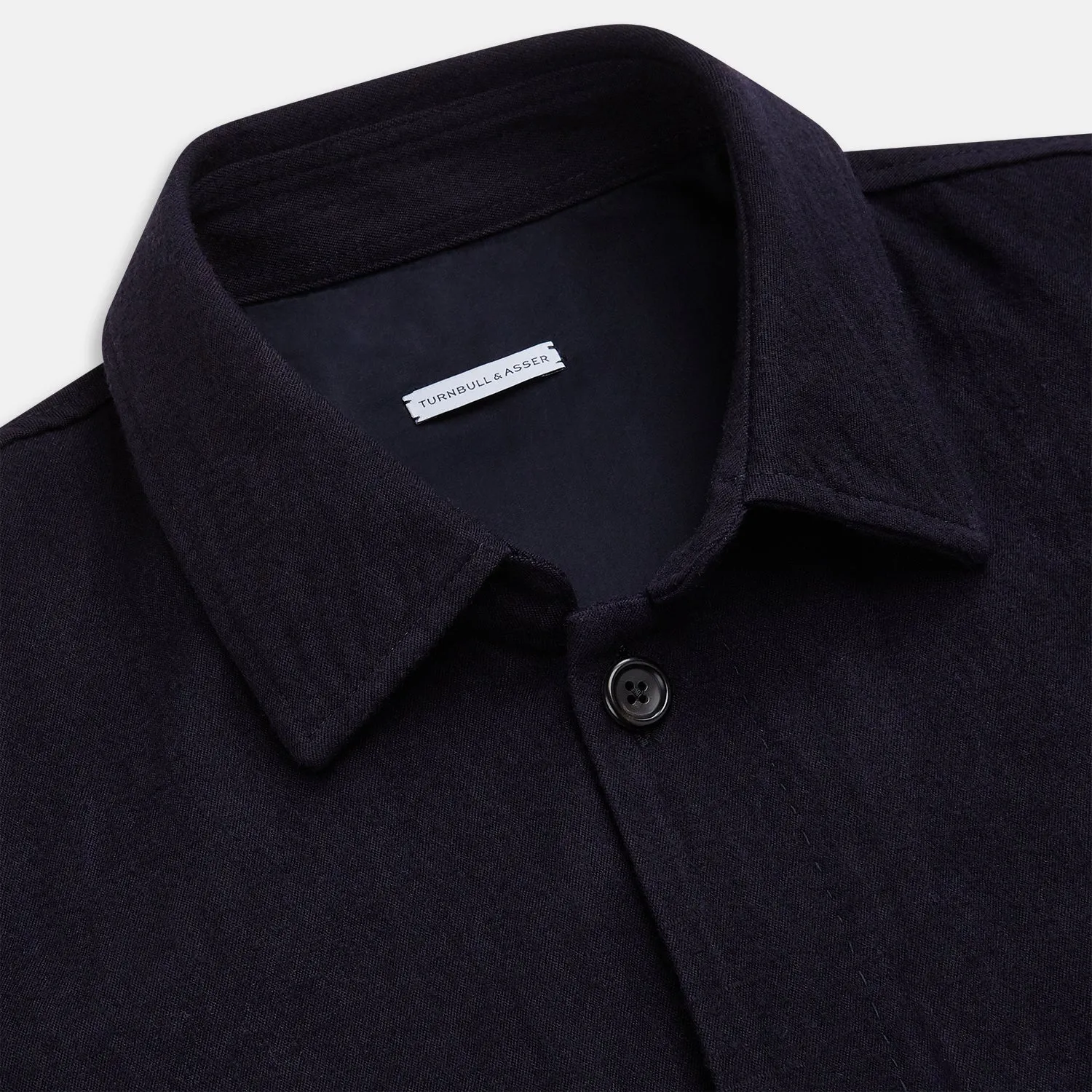 Navy Primrose Overshirt sold by Turnbull & Asser product image thumbnail 2