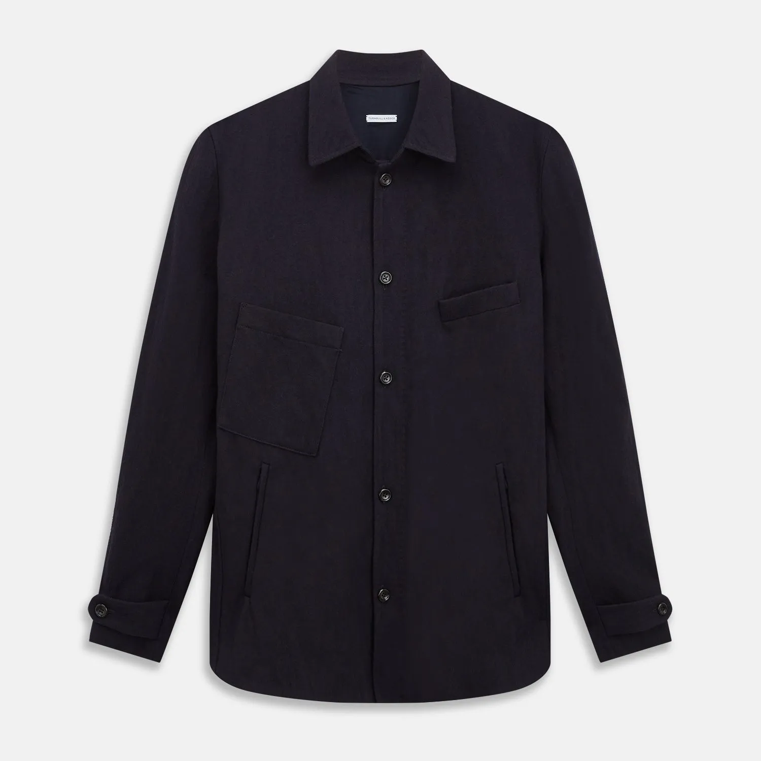 Navy Primrose Overshirt sold by Turnbull & Asser