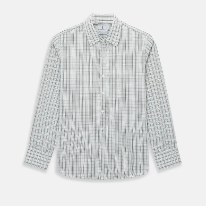 Forest Green Multi Check Westminster Shirt sold by Turnbull & Asser