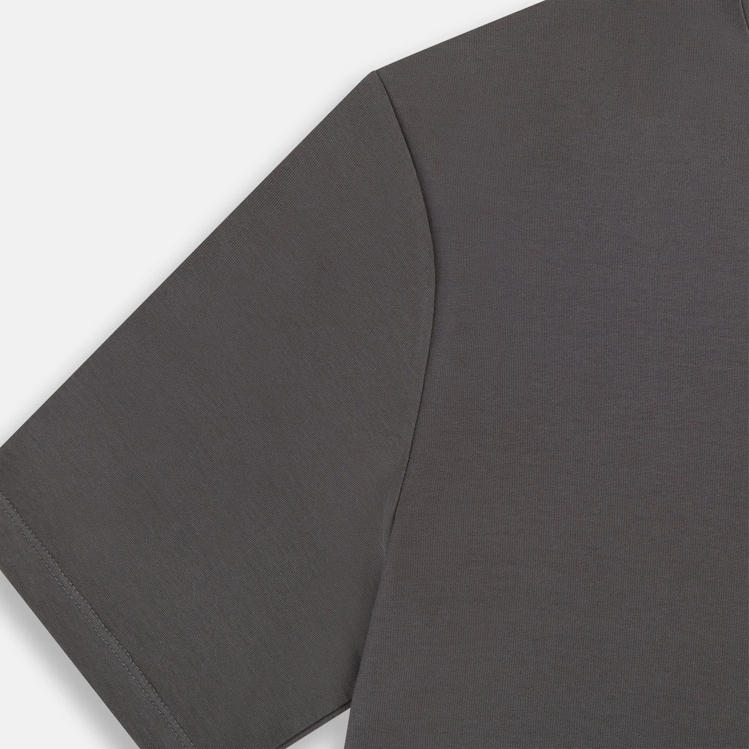Shadow Grey Short-Sleeve T-shirt sold by Turnbull & Asser product image thumbnail 4