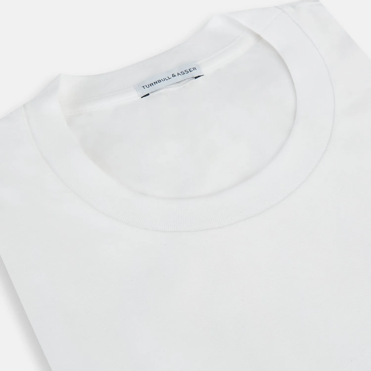 White Short-sleeve Pyjama T-Shirt sold by Turnbull & Asser product image thumbnail 2