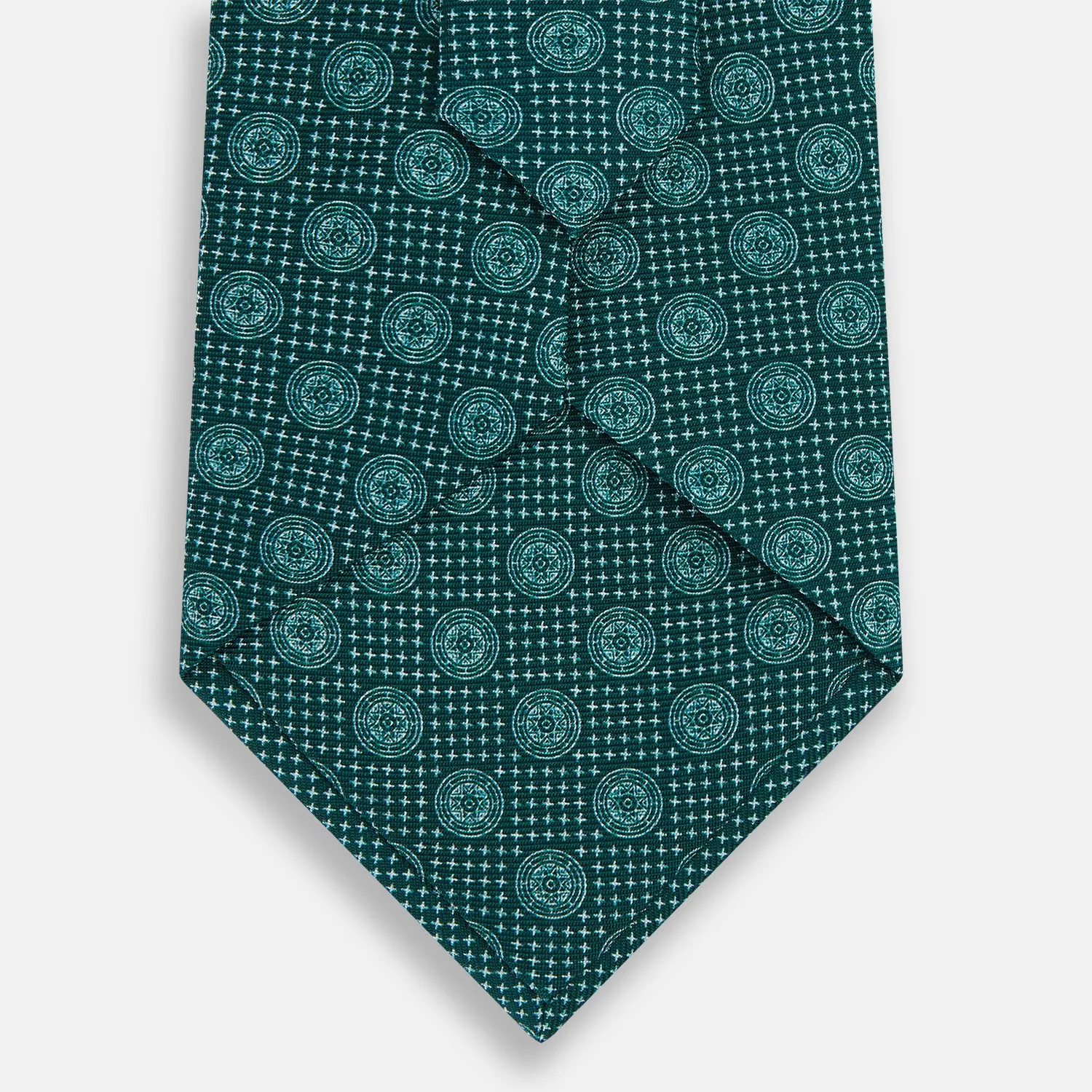 Forest Green Medallion Silk Tie sold by Turnbull & Asser product image thumbnail 3