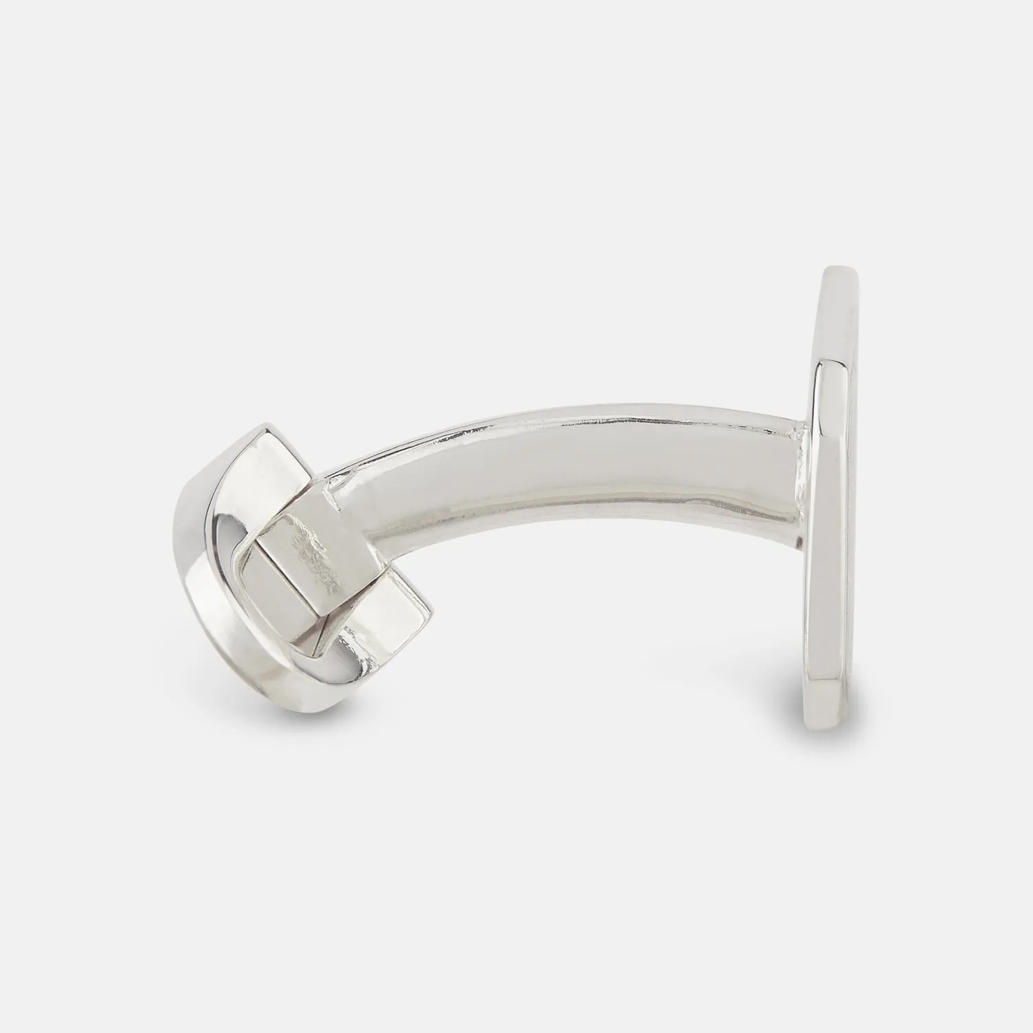 Burgundy and Navy Checkered Rectangular Enamel Cufflinks sold by Turnbull & Asser product image thumbnail 2