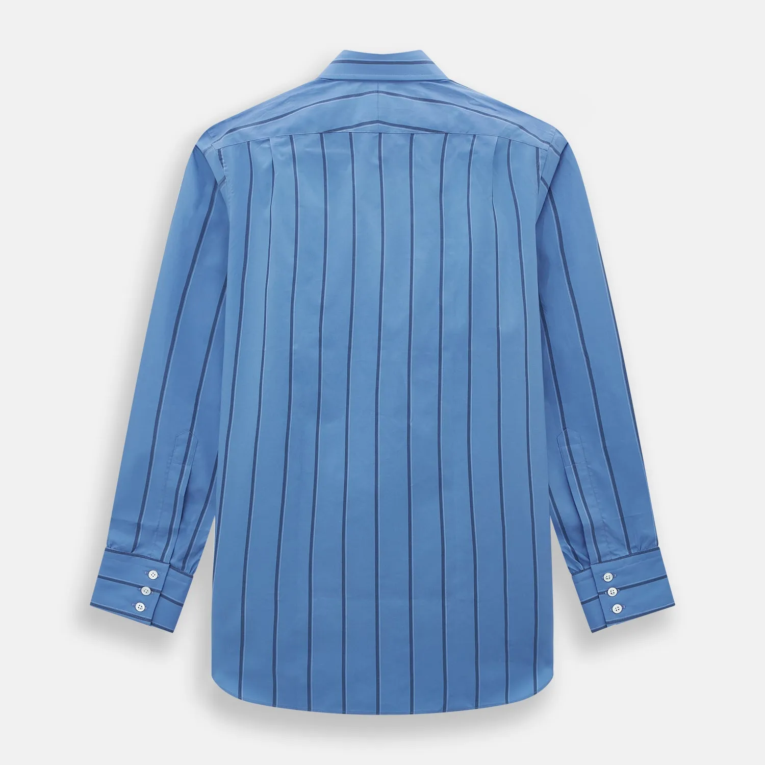 Colony Blue Track Stripe Mayfair Shirt sold by Turnbull & Asser product image thumbnail 3