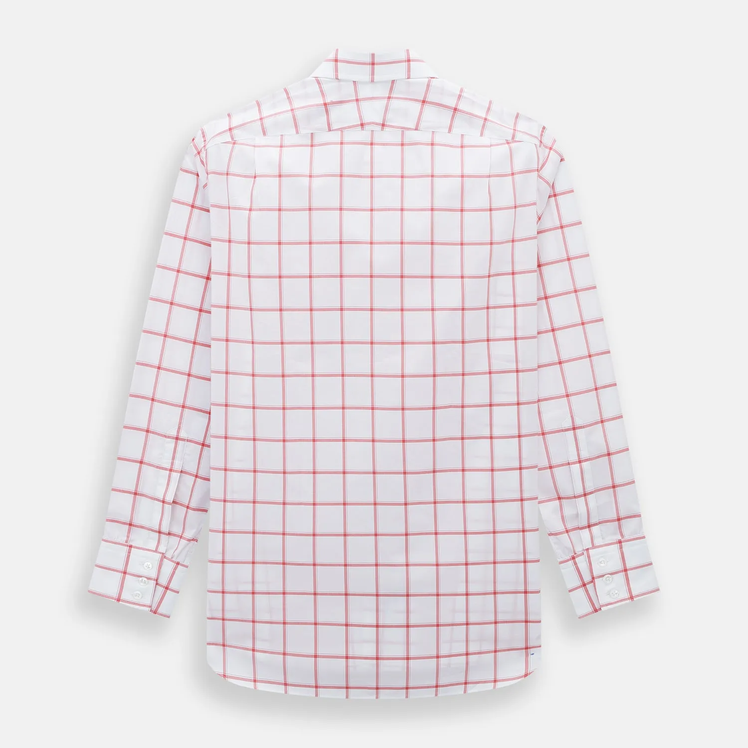 Coral Grid Check Mayfair Shirt sold by Turnbull & Asser product image thumbnail 3