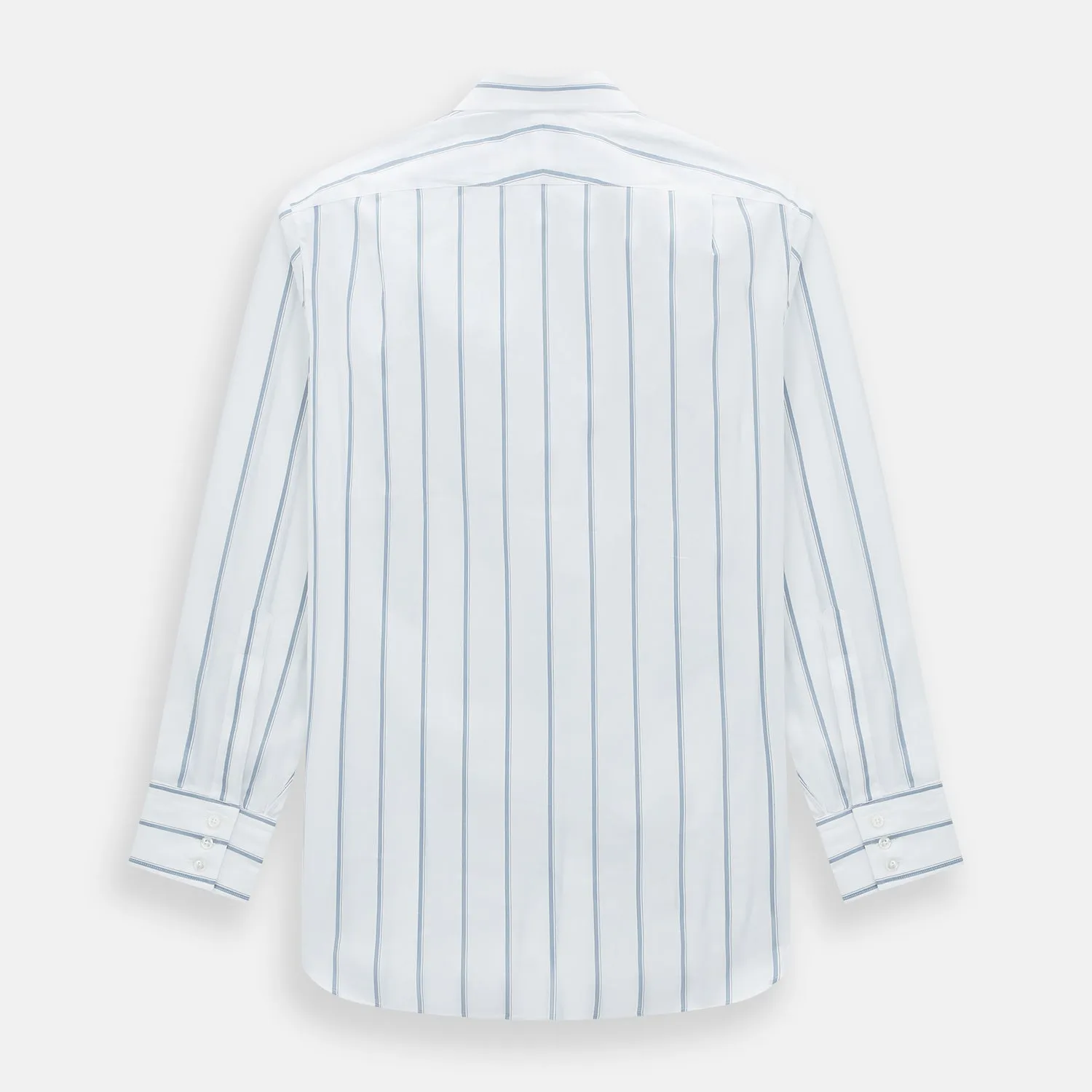 Steel Grey Track Stripe Mayfair Shirt sold by Turnbull & Asser product image thumbnail 3