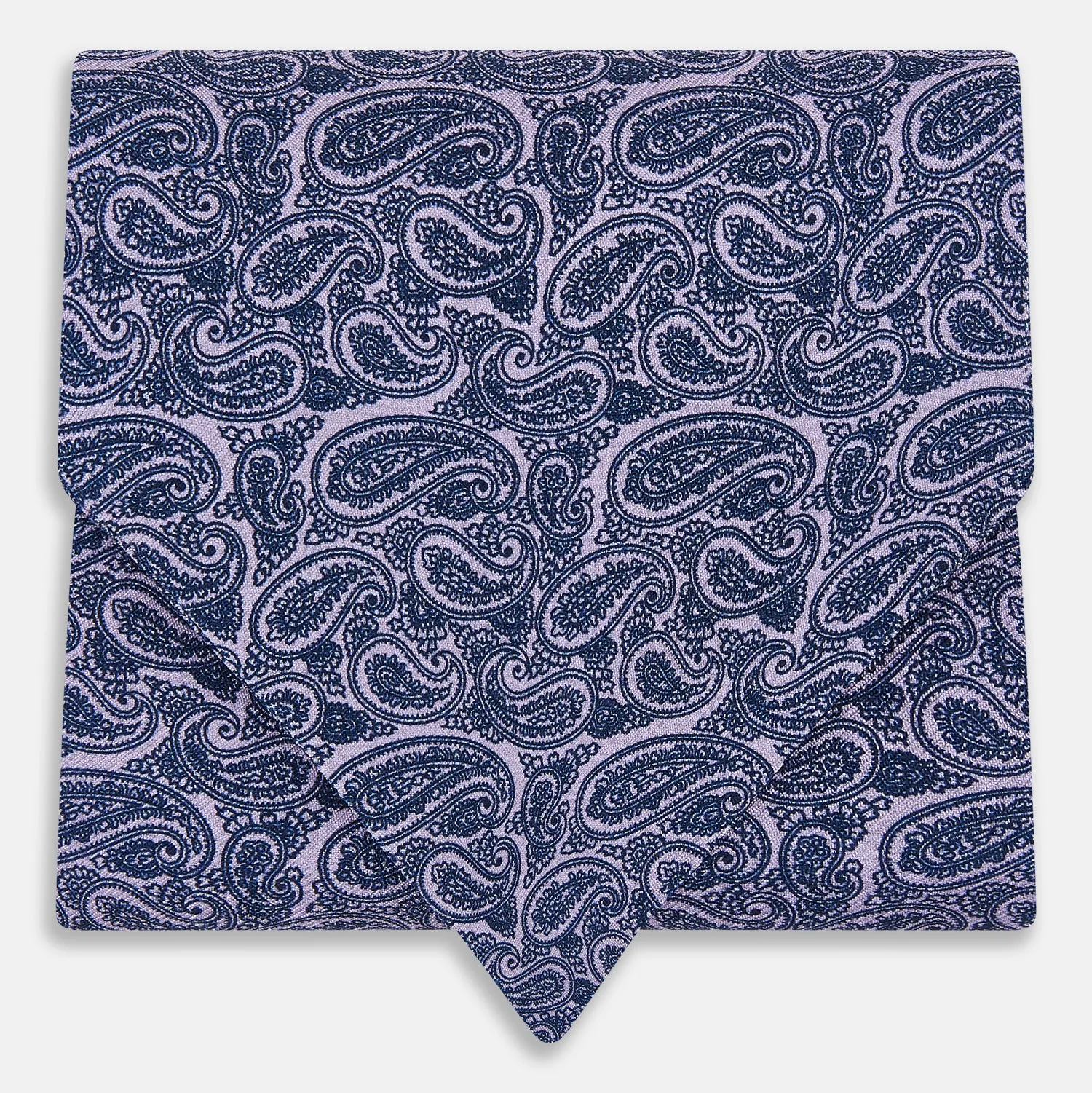 Lilac Paisley Silk Cravat sold by Turnbull & Asser