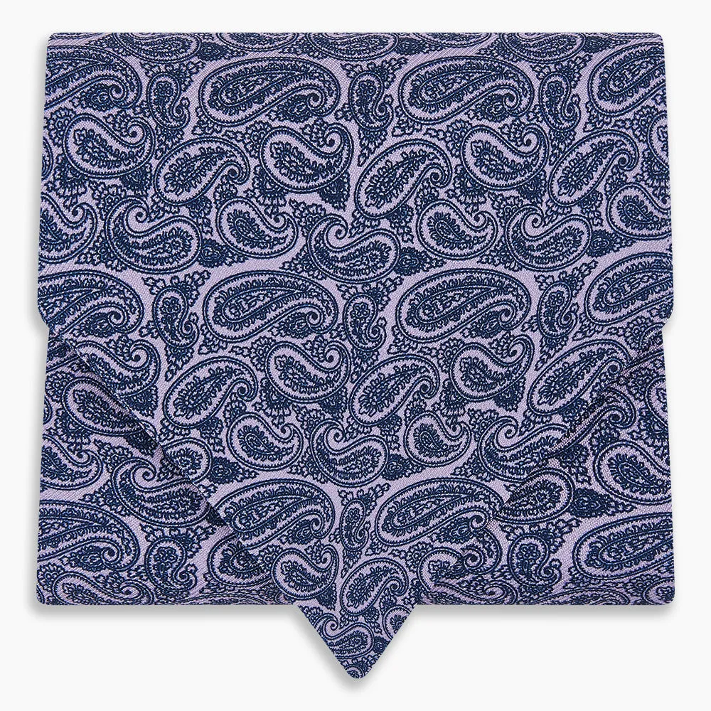 Lilac Paisley Silk Cravat sold by Turnbull & Asser product image thumbnail 5
