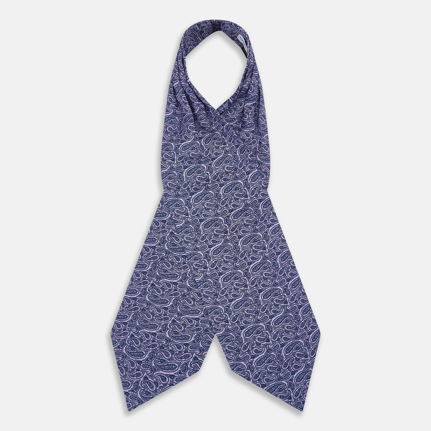 Lilac Paisley Silk Cravat sold by Turnbull & Asser product image thumbnail 2