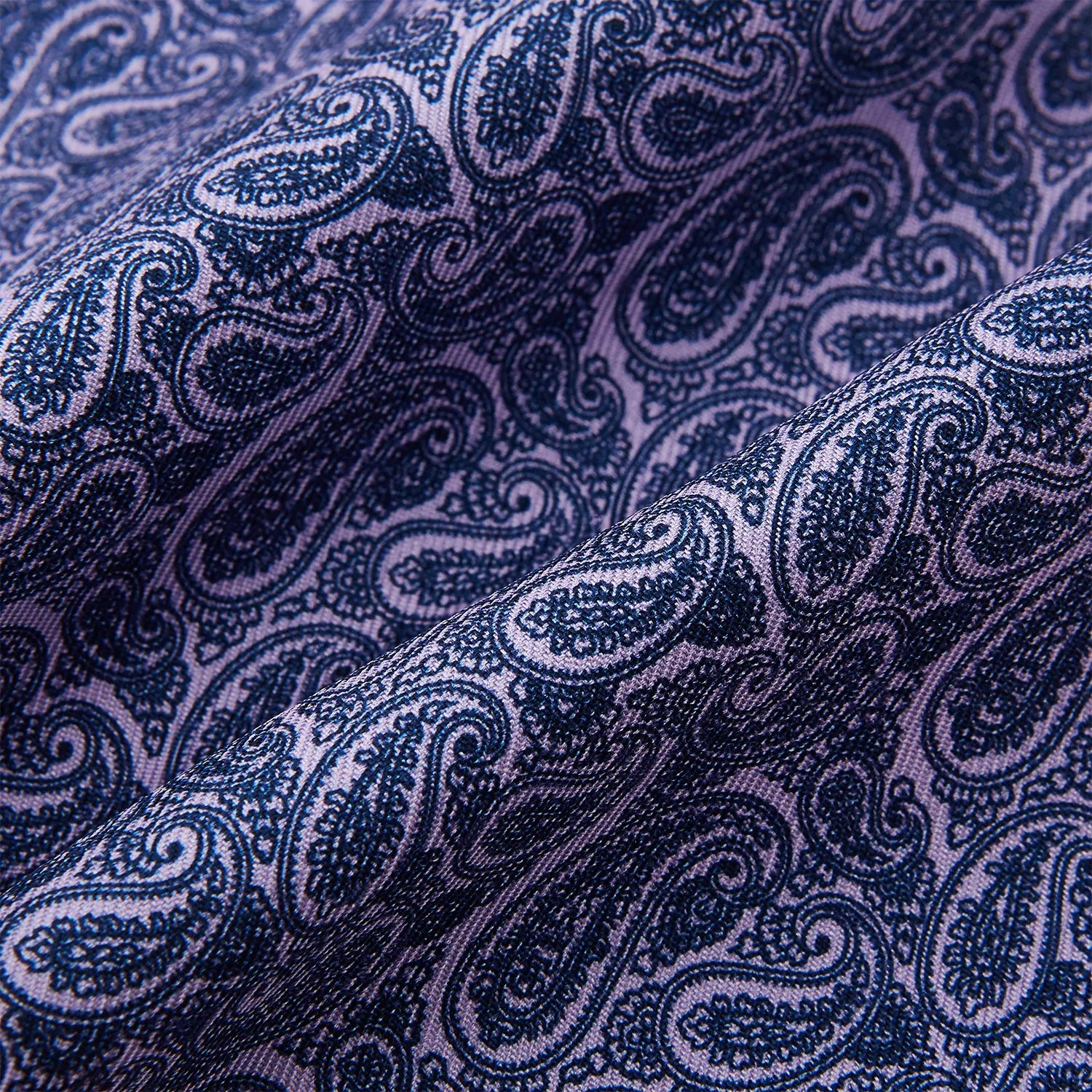 Lilac Paisley Silk Cravat sold by Turnbull & Asser product image thumbnail 4