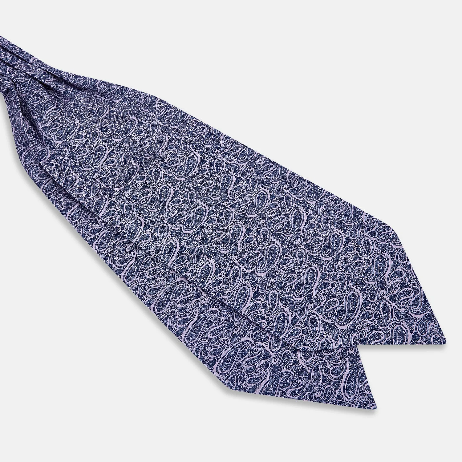 Lilac Paisley Silk Cravat sold by Turnbull & Asser product image thumbnail 3