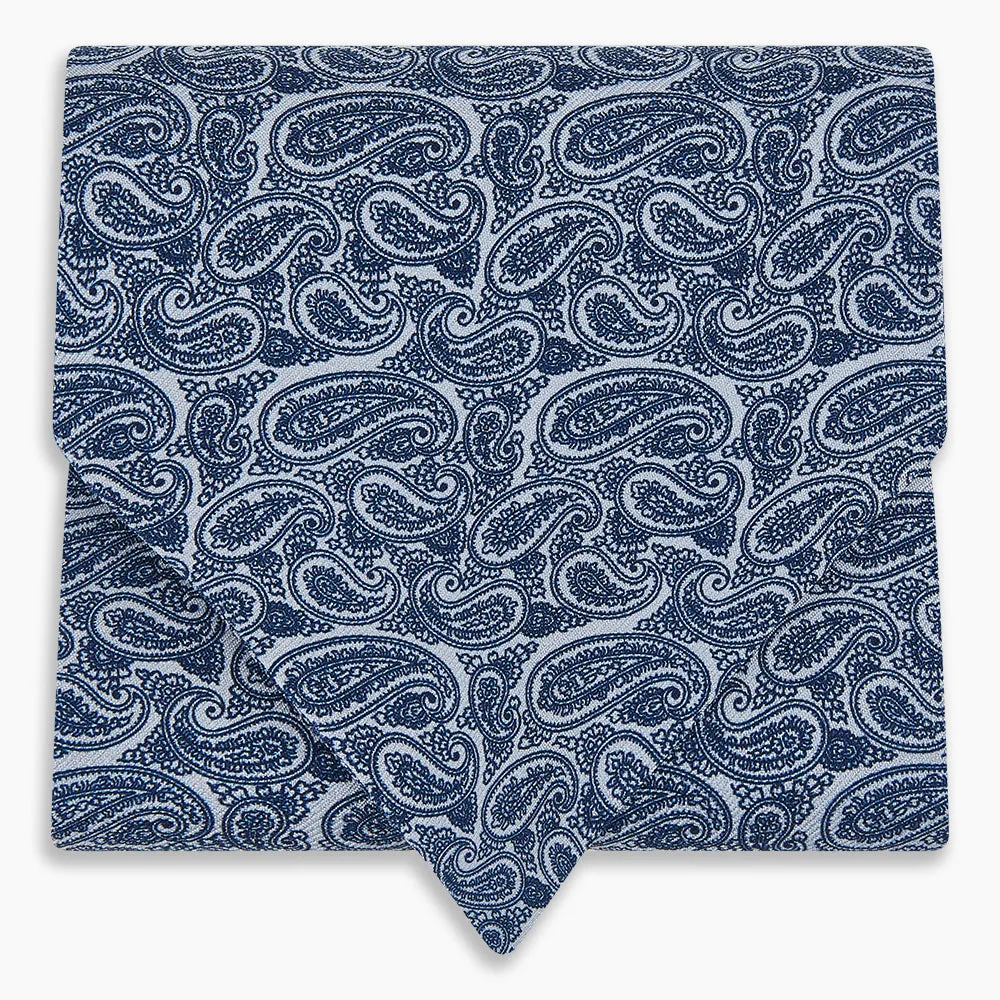 Pale Blue Paisley Silk Cravat sold by Turnbull & Asser product image thumbnail 5
