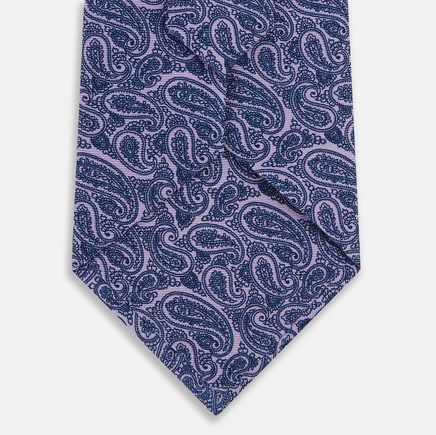 Lilac Paisley Silk Tie sold by Turnbull & Asser product image thumbnail 3