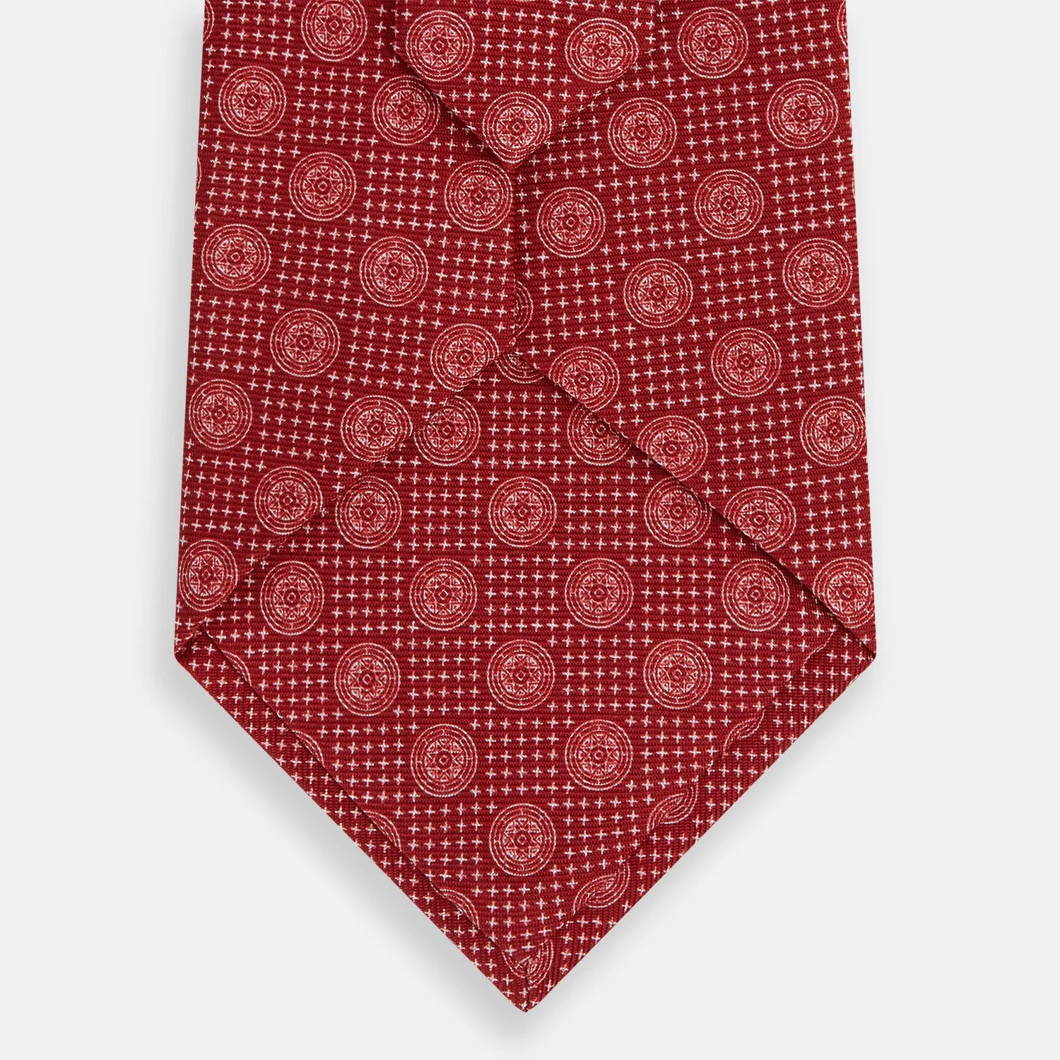 Red Medallion Silk Tie sold by Turnbull & Asser product image thumbnail 3