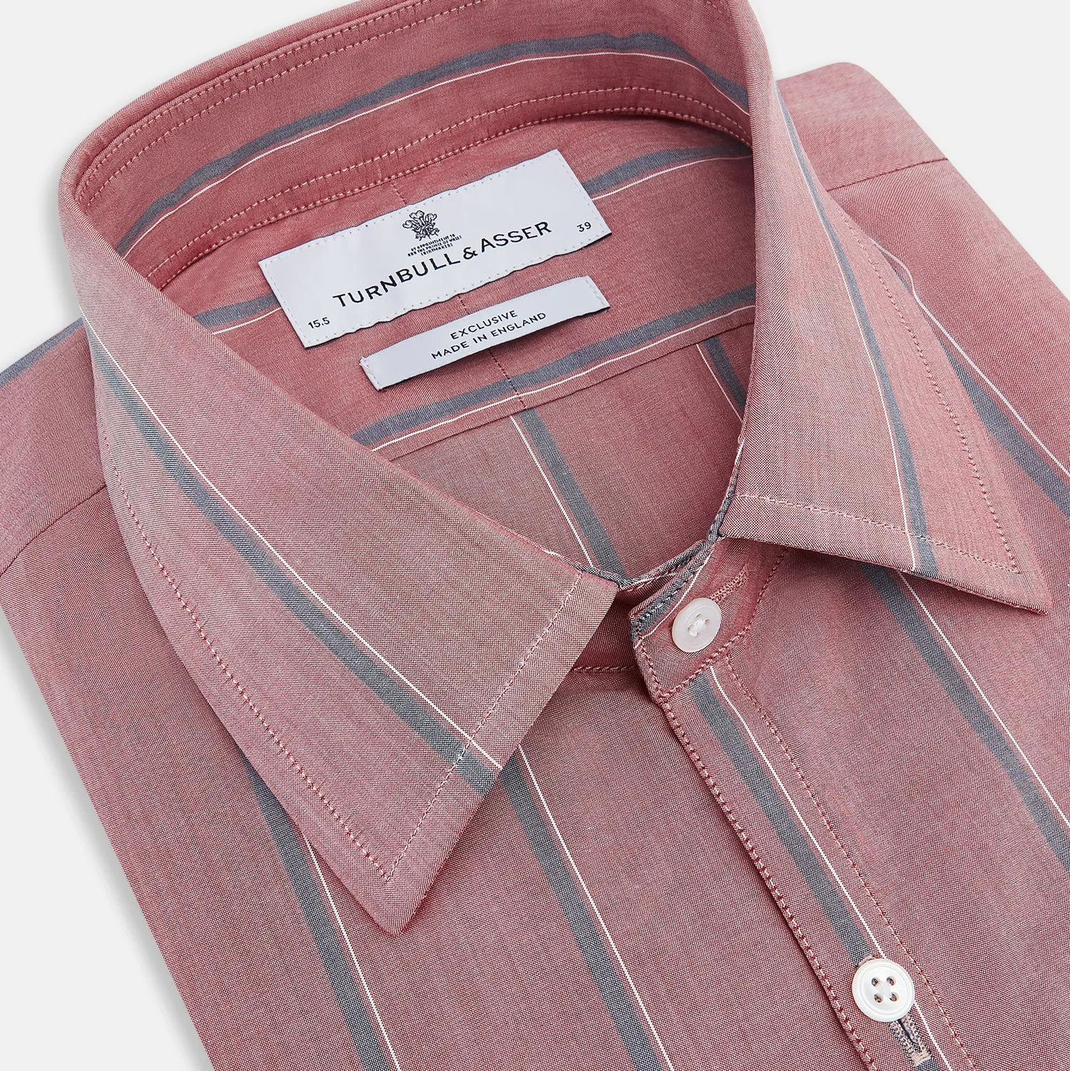 Red Track Stripe Westminster Shirt sold by Turnbull & Asser product image thumbnail 2