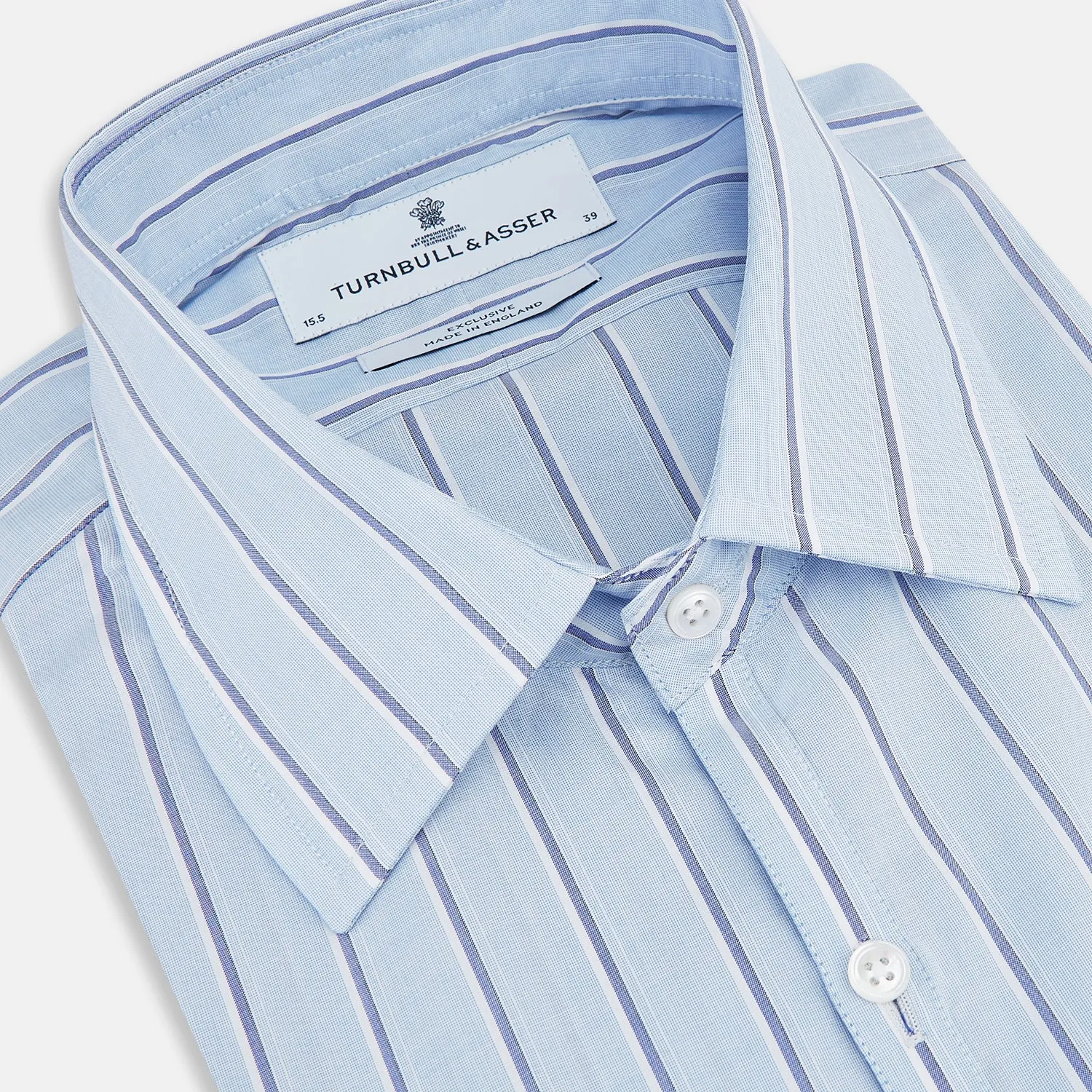 Blue and Navy Multi-Stripe Westminster Shirt sold by Turnbull & Asser product image thumbnail 2