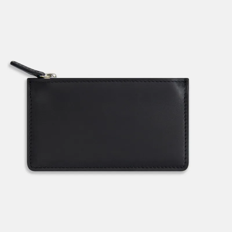 Navy Leather Zip Wallet sold by Turnbull & Asser