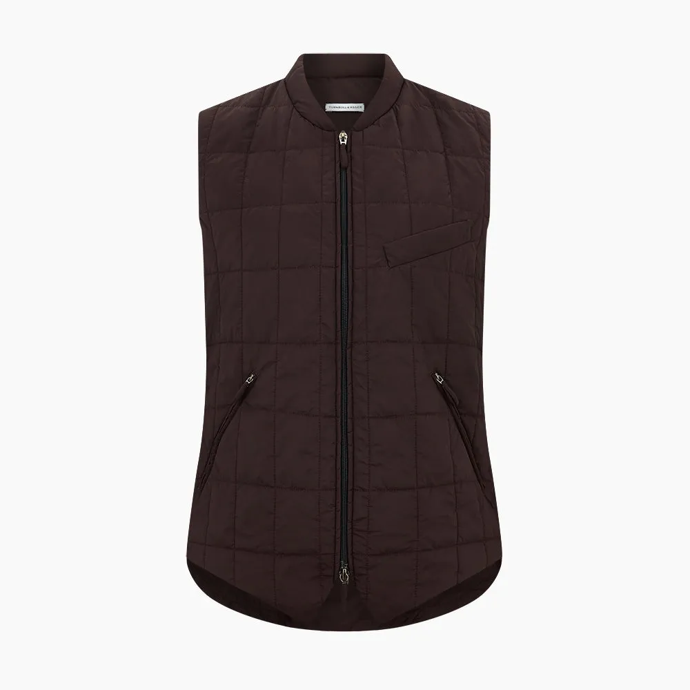 Burgundy Quilted Gilet sold by Turnbull & Asser product image thumbnail 5