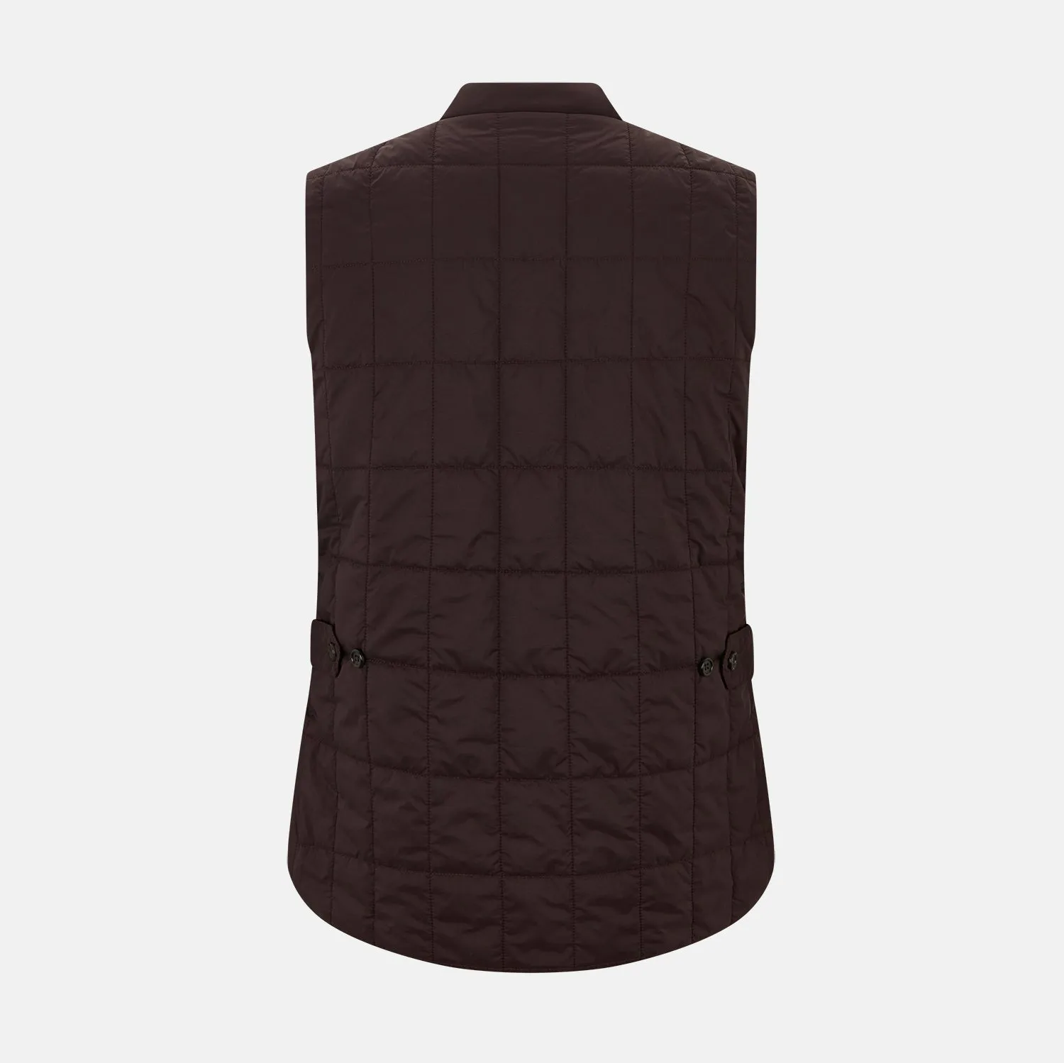 Burgundy Quilted Gilet sold by Turnbull & Asser product image thumbnail 3