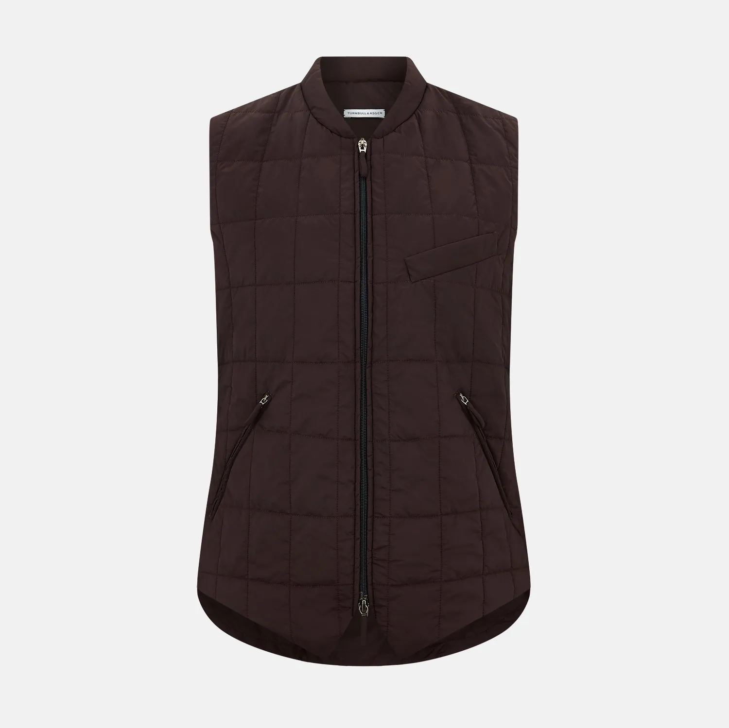 Burgundy Quilted Gilet sold by Turnbull & Asser