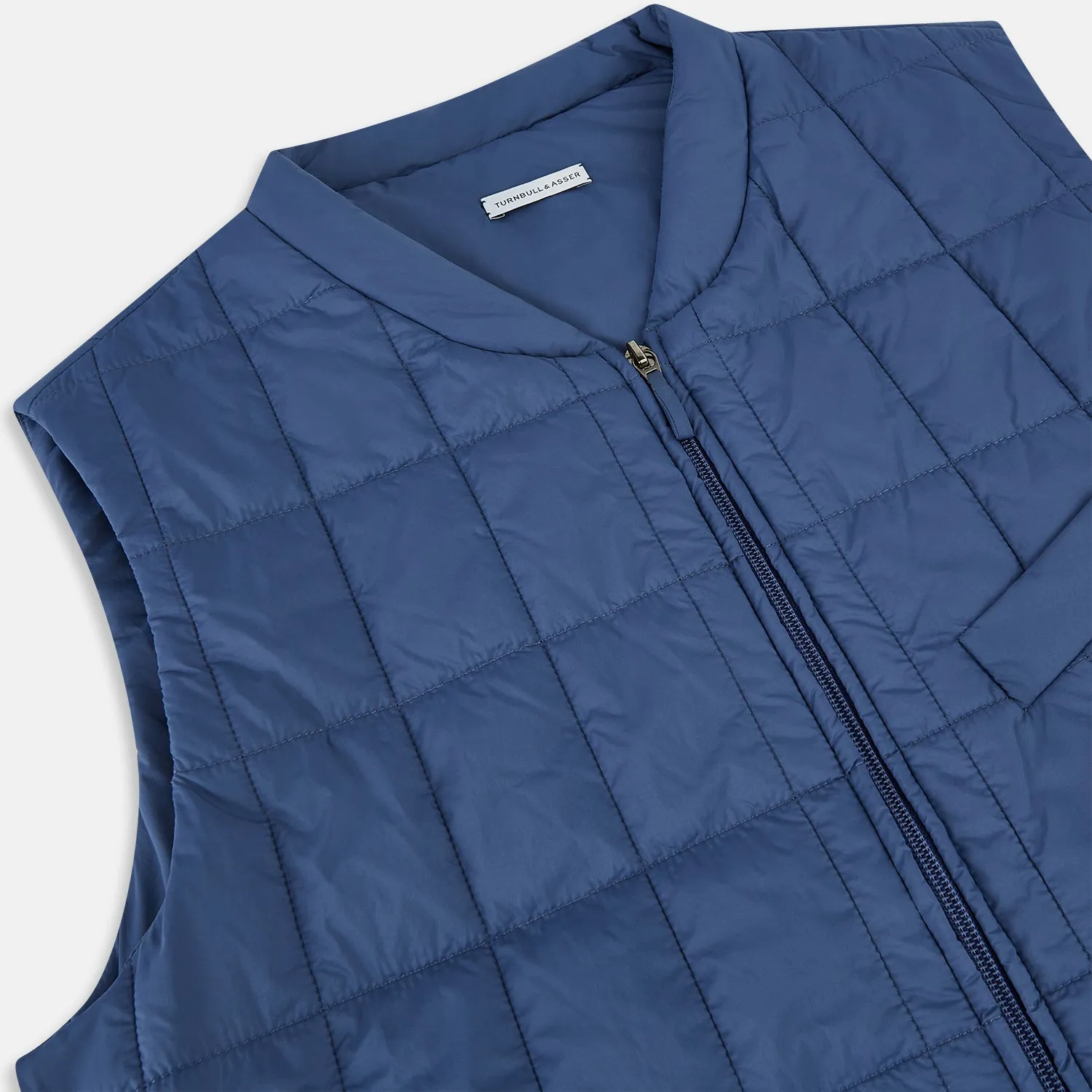 Azzurro Quilted Gilet sold by Turnbull & Asser product image thumbnail 2
