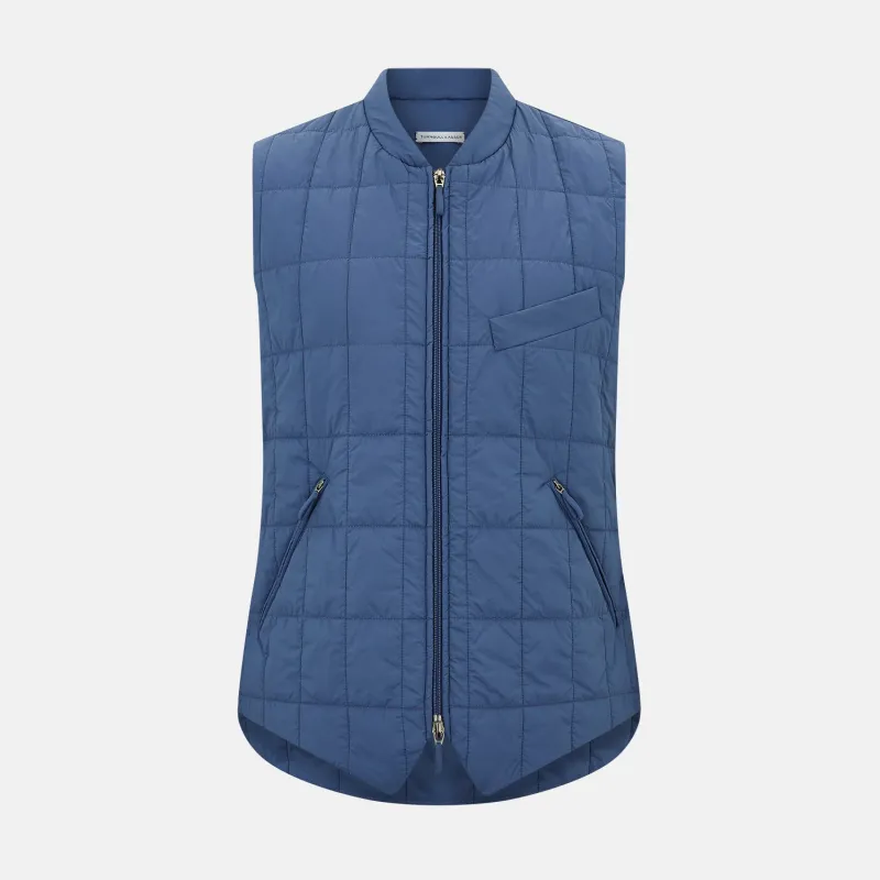 Azzurro Quilted Gilet sold by Turnbull & Asser