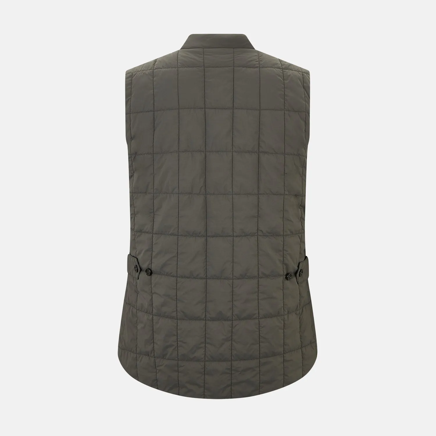 Shadow Grey Quilted Gilet sold by Turnbull & Asser product image thumbnail 3