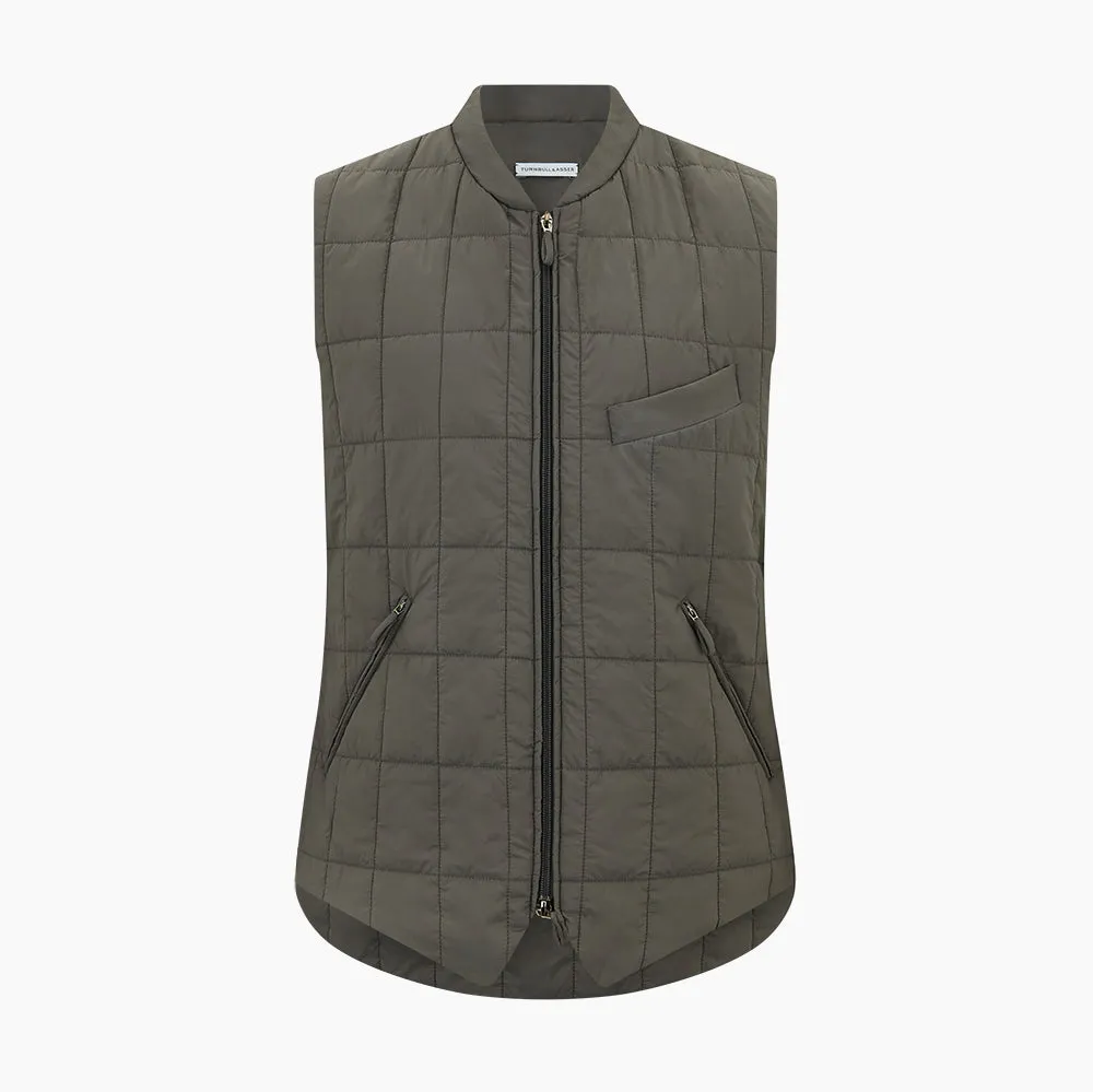 Shadow Grey Quilted Gilet sold by Turnbull & Asser product image thumbnail 5