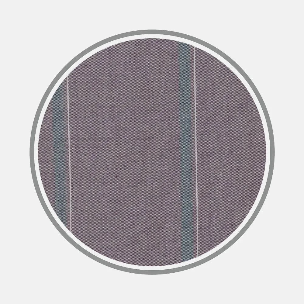Navy and Faded Burgundy Stripe Fabric sold by Turnbull & Asser