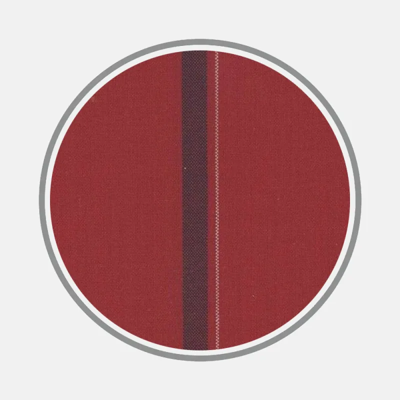 Wide Navy and Red Stripe Fabric sold by Turnbull & Asser