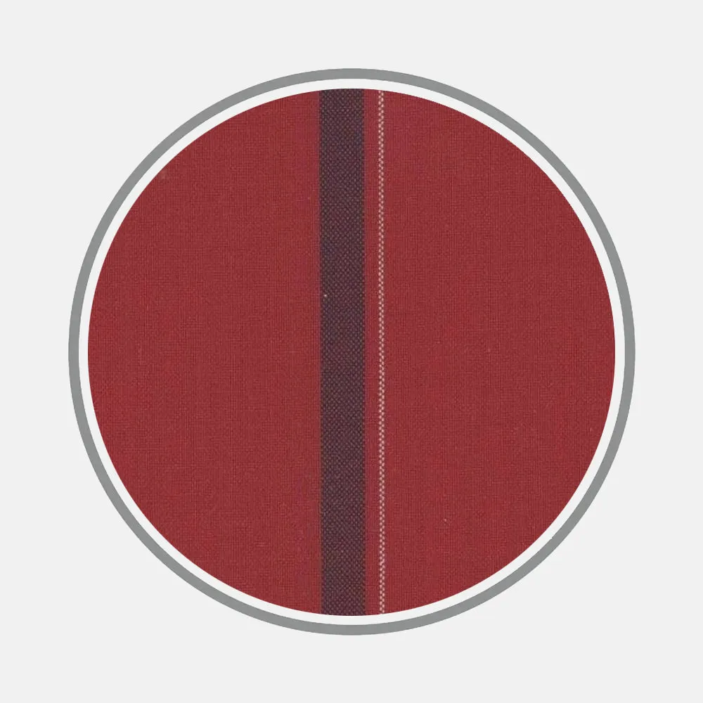 Wide Navy and Red Stripe Fabric sold by Turnbull & Asser