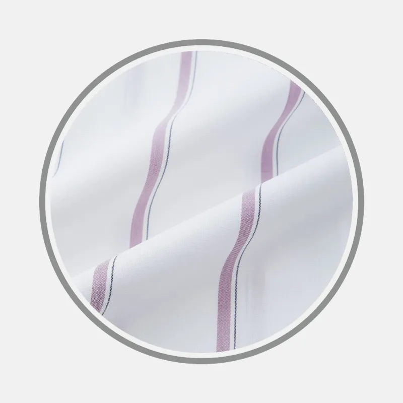Antique Pink Track Stripe Fabric sold by Turnbull & Asser
