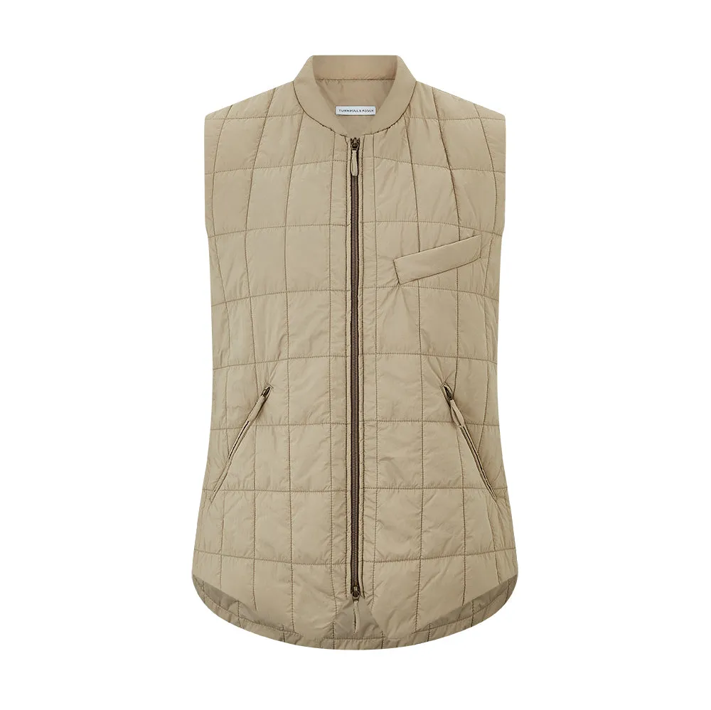 Sand Quilted Gilet sold by Turnbull & Asser product image thumbnail 5
